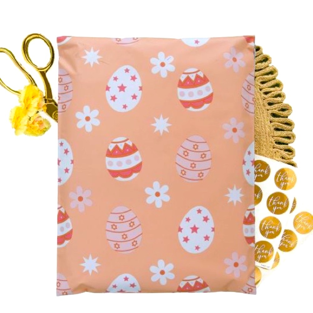 Easter Egg 🥚 Poly Mailers 10x13 Pack of 25 - Picture 1 of 4